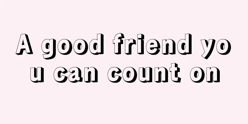 A good friend you can count on