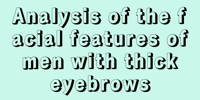Analysis of the facial features of men with thick eyebrows