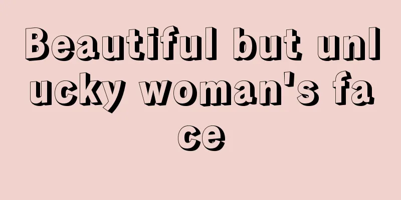 Beautiful but unlucky woman's face