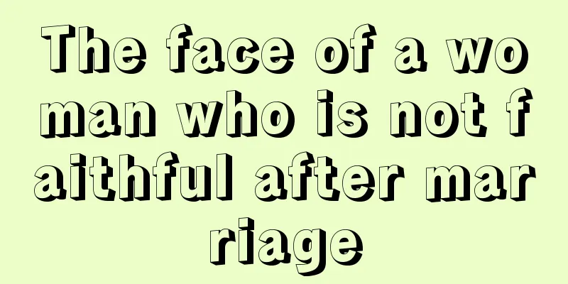 The face of a woman who is not faithful after marriage