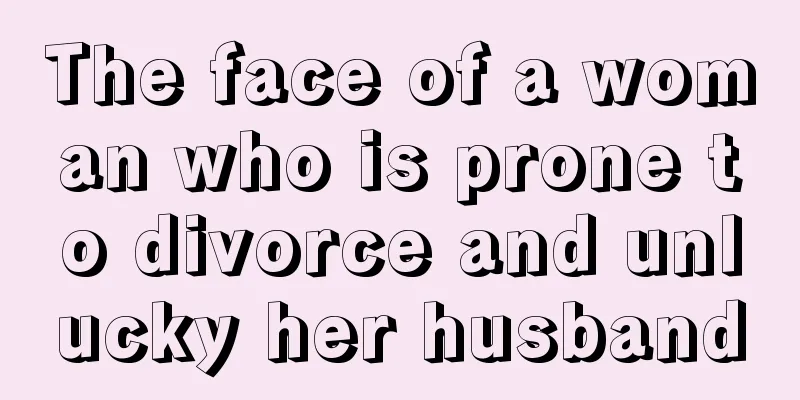 The face of a woman who is prone to divorce and unlucky her husband