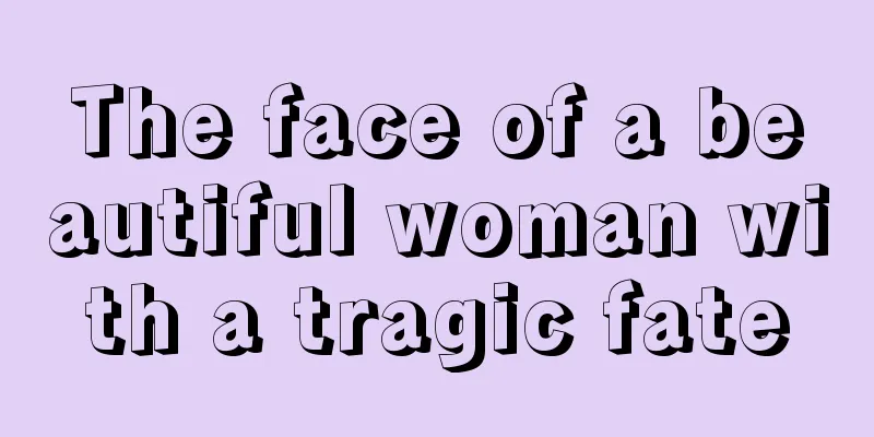 The face of a beautiful woman with a tragic fate