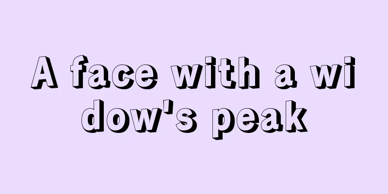 A face with a widow's peak