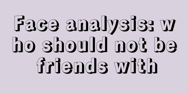 Face analysis: who should not be friends with