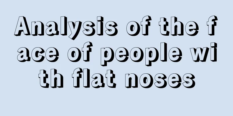 Analysis of the face of people with flat noses