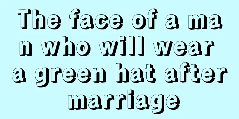 The face of a man who will wear a green hat after marriage