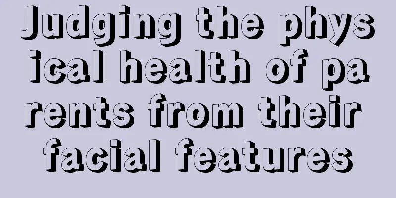 Judging the physical health of parents from their facial features