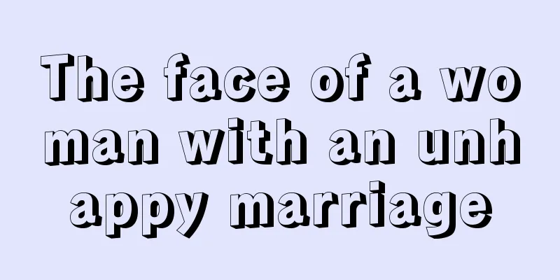 The face of a woman with an unhappy marriage