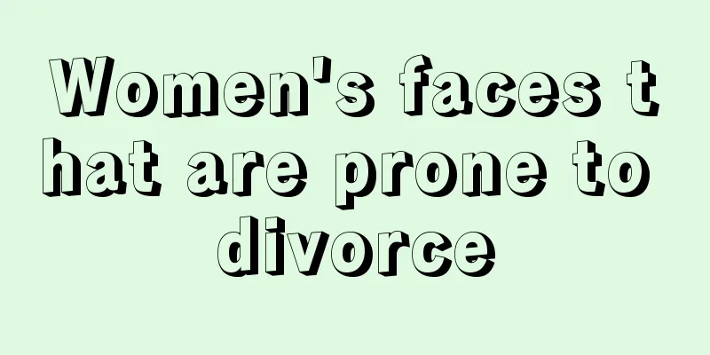 Women's faces that are prone to divorce
