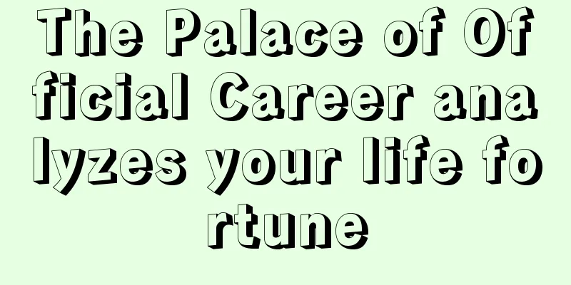 The Palace of Official Career analyzes your life fortune