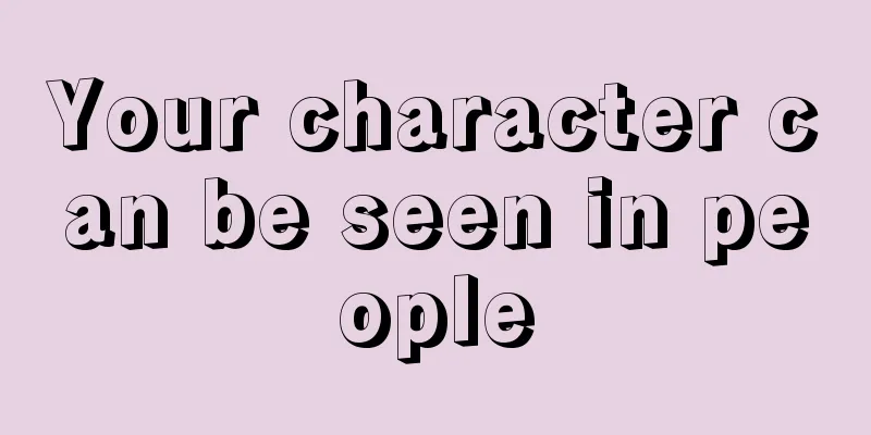 Your character can be seen in people