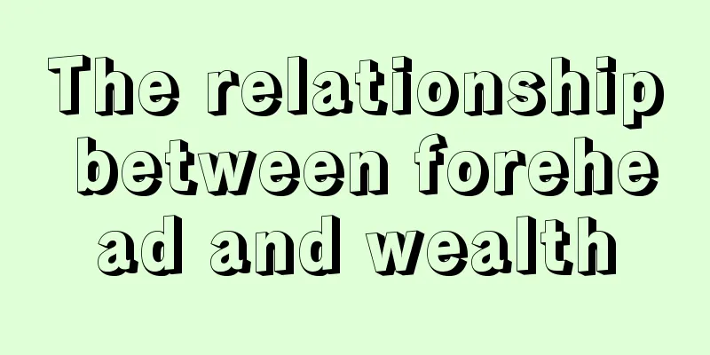 The relationship between forehead and wealth