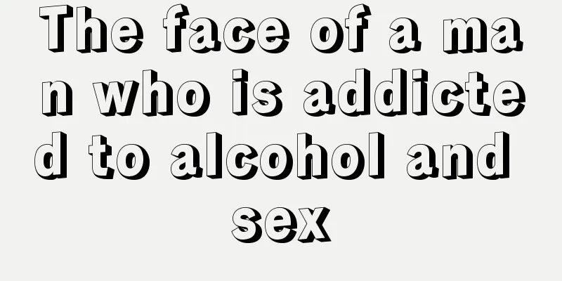 The face of a man who is addicted to alcohol and sex