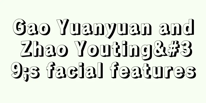 Gao Yuanyuan and Zhao Youting's facial features