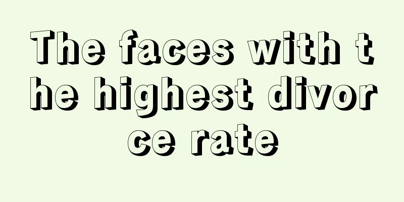 The faces with the highest divorce rate