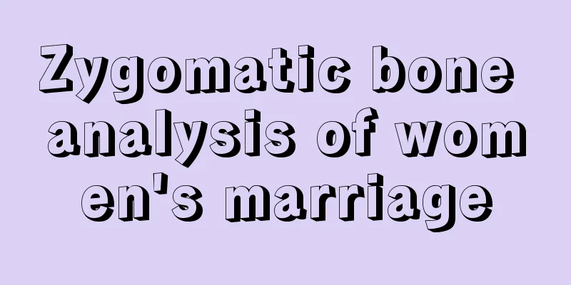 Zygomatic bone analysis of women's marriage