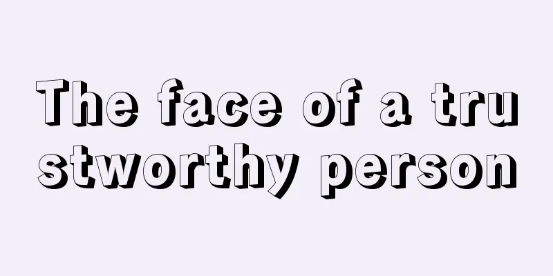 The face of a trustworthy person