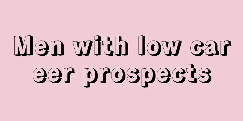 Men with low career prospects