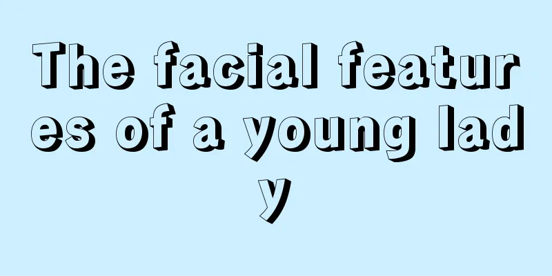 The facial features of a young lady