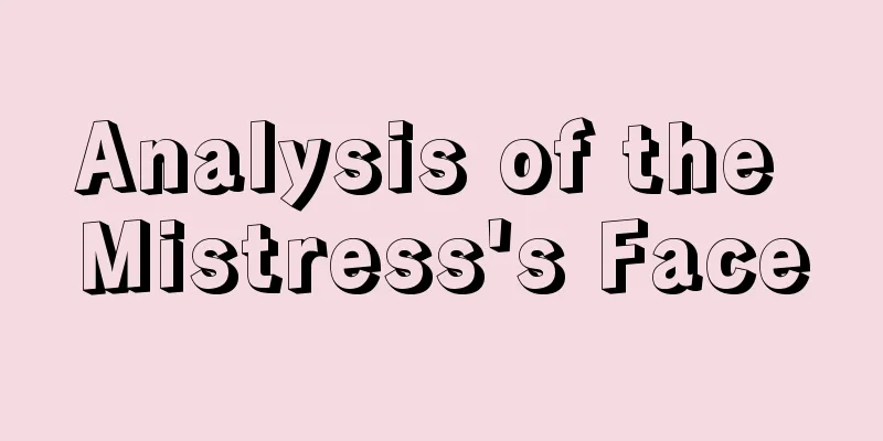 Analysis of the Mistress's Face