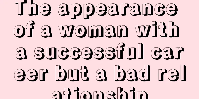 The appearance of a woman with a successful career but a bad relationship