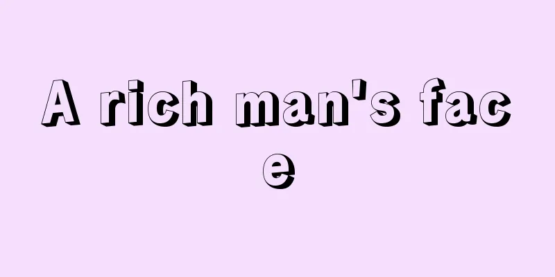 A rich man's face