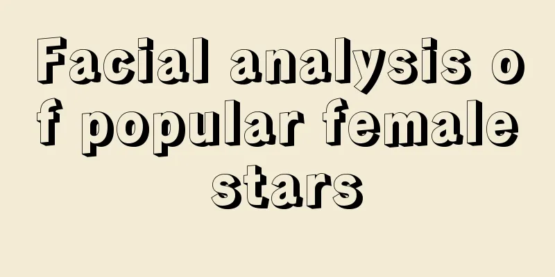 Facial analysis of popular female stars