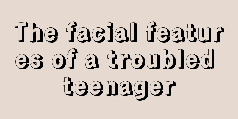 The facial features of a troubled teenager