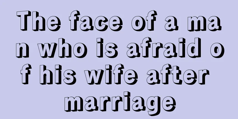 The face of a man who is afraid of his wife after marriage