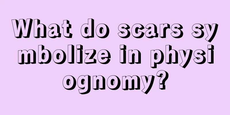 What do scars symbolize in physiognomy?
