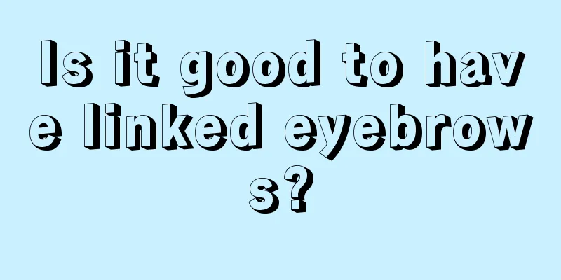 Is it good to have linked eyebrows?