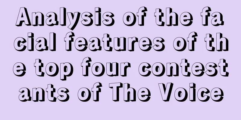 Analysis of the facial features of the top four contestants of The Voice