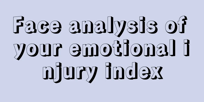 Face analysis of your emotional injury index
