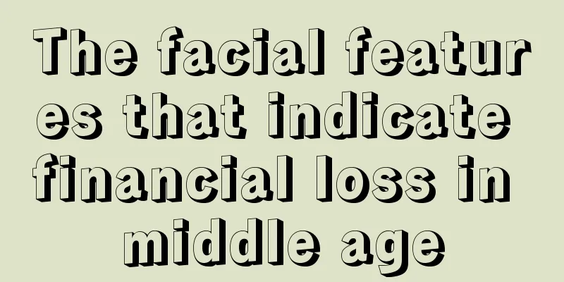 The facial features that indicate financial loss in middle age