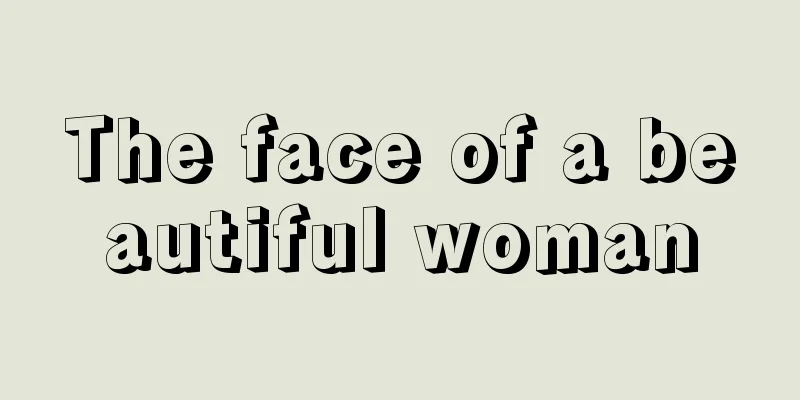 The face of a beautiful woman