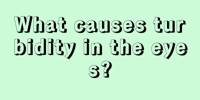 What causes turbidity in the eyes?