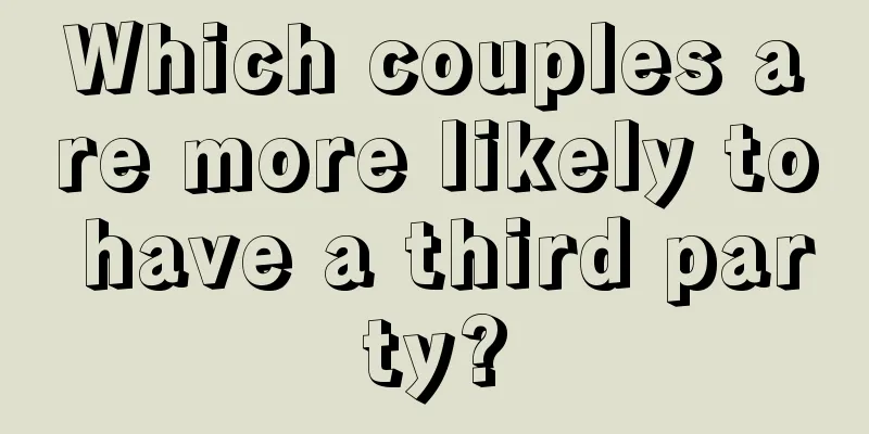 Which couples are more likely to have a third party?