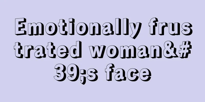 Emotionally frustrated woman's face