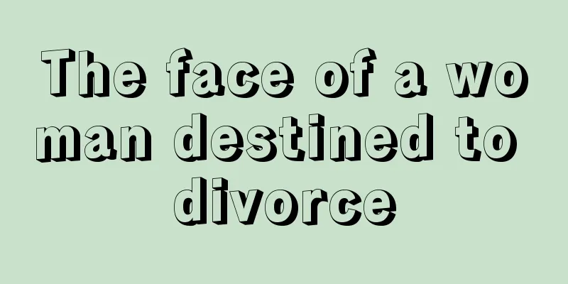 The face of a woman destined to divorce