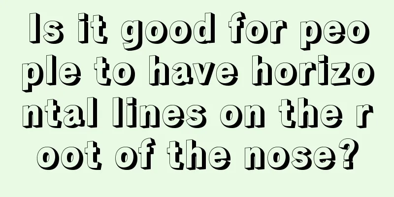 Is it good for people to have horizontal lines on the root of the nose?