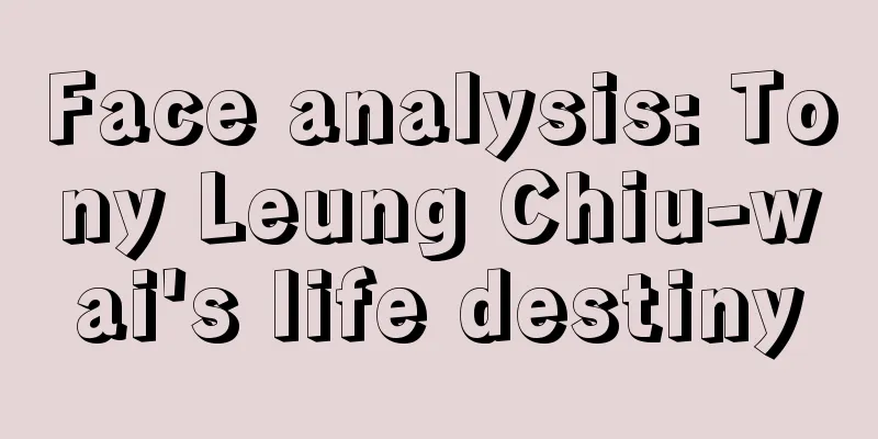 Face analysis: Tony Leung Chiu-wai's life destiny