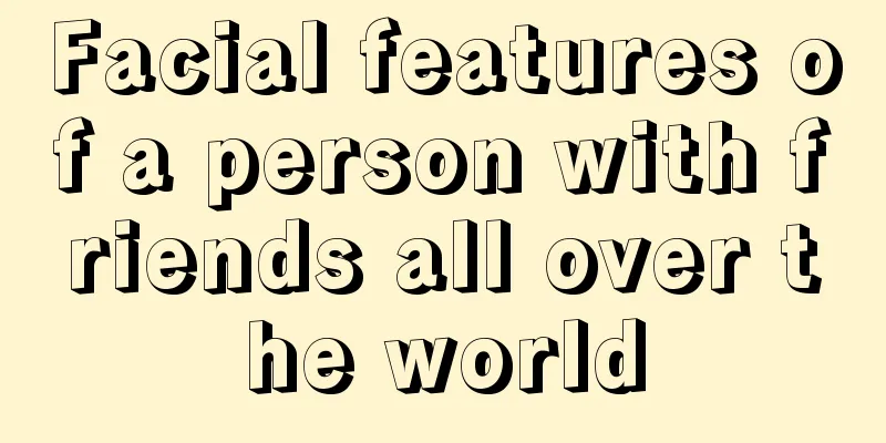 Facial features of a person with friends all over the world