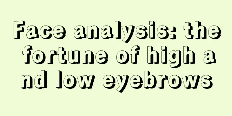 Face analysis: the fortune of high and low eyebrows