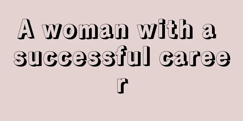 A woman with a successful career