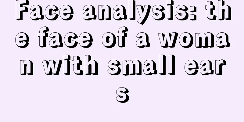 Face analysis: the face of a woman with small ears