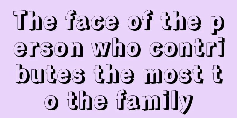 The face of the person who contributes the most to the family