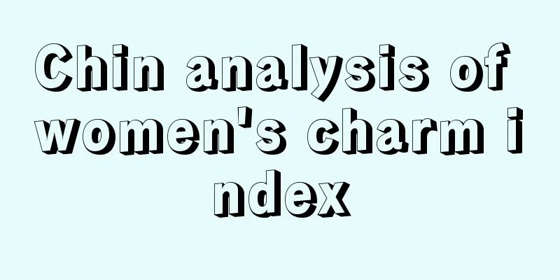 Chin analysis of women's charm index
