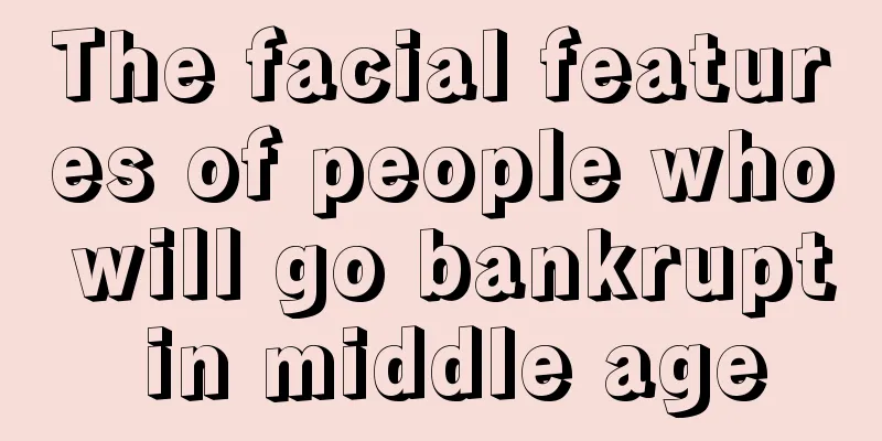 The facial features of people who will go bankrupt in middle age