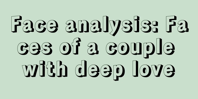 Face analysis: Faces of a couple with deep love