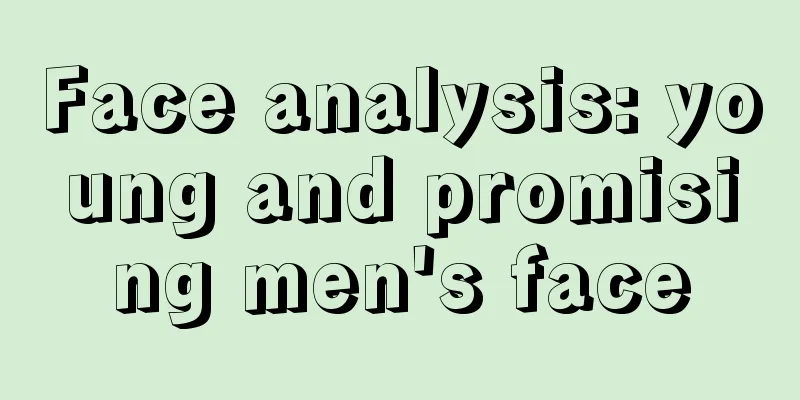 Face analysis: young and promising men's face